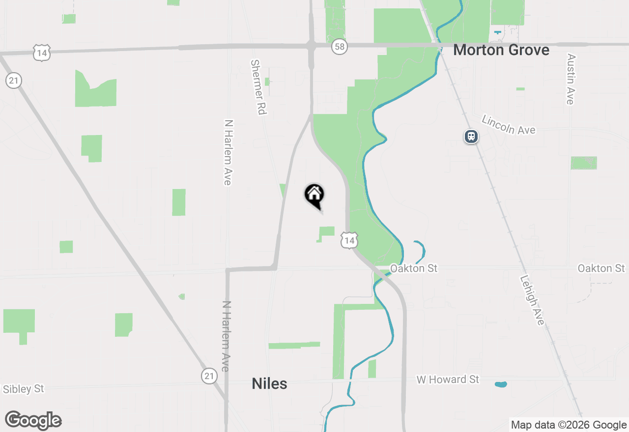 Map of 6907 W Cleveland Street, Niles, IL 60714