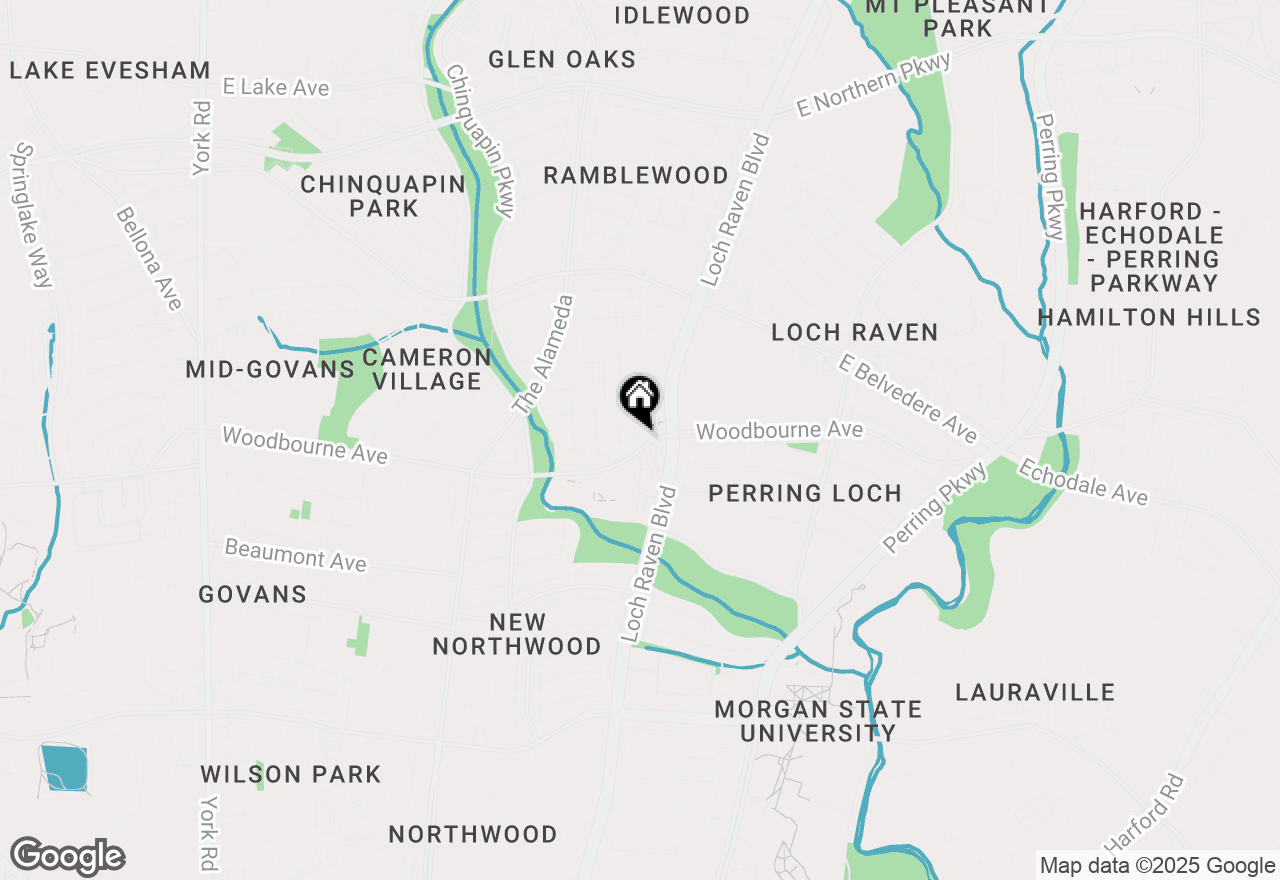 Map of 1402 Woodbourne Avenue, Baltimore, MD 21239