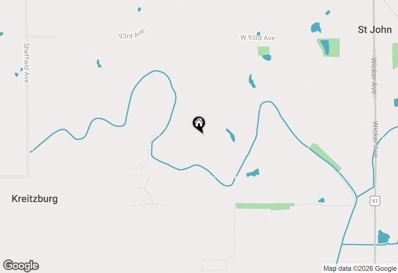 Map of 13200 Waterleaf Drive, St. John, IN 46373