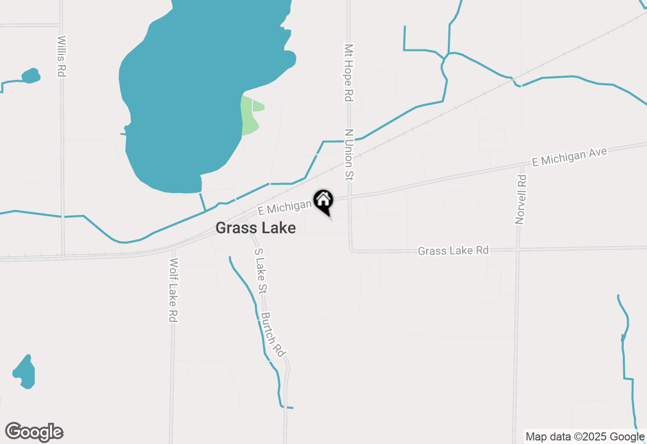 Map of 647 Church Street, Grass Lake, MI 49240