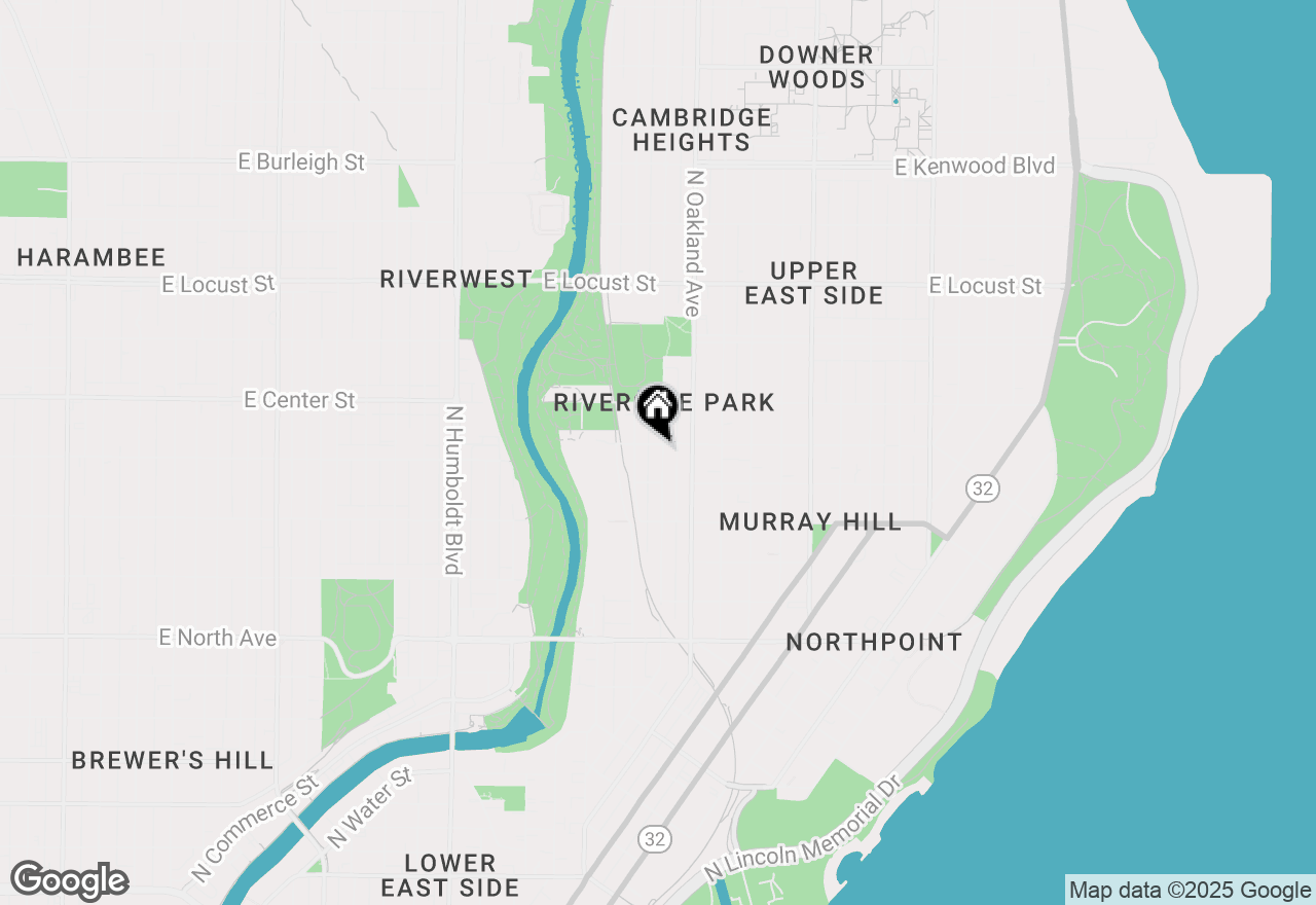 Map of 1631 E Belleview Pl #1633, Milwaukee, WI 53211