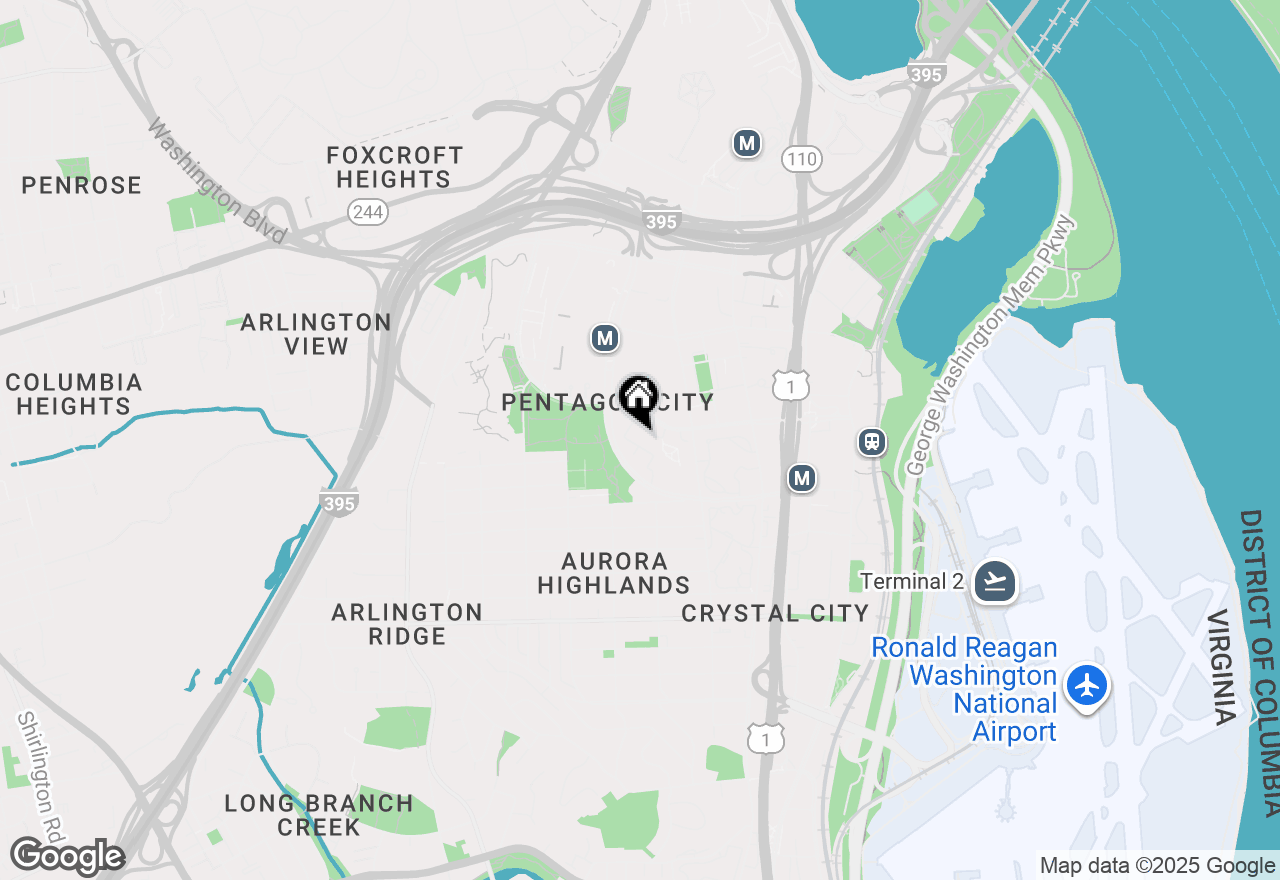 Map of 624 15th Street S #1, Arlington, VA 22202