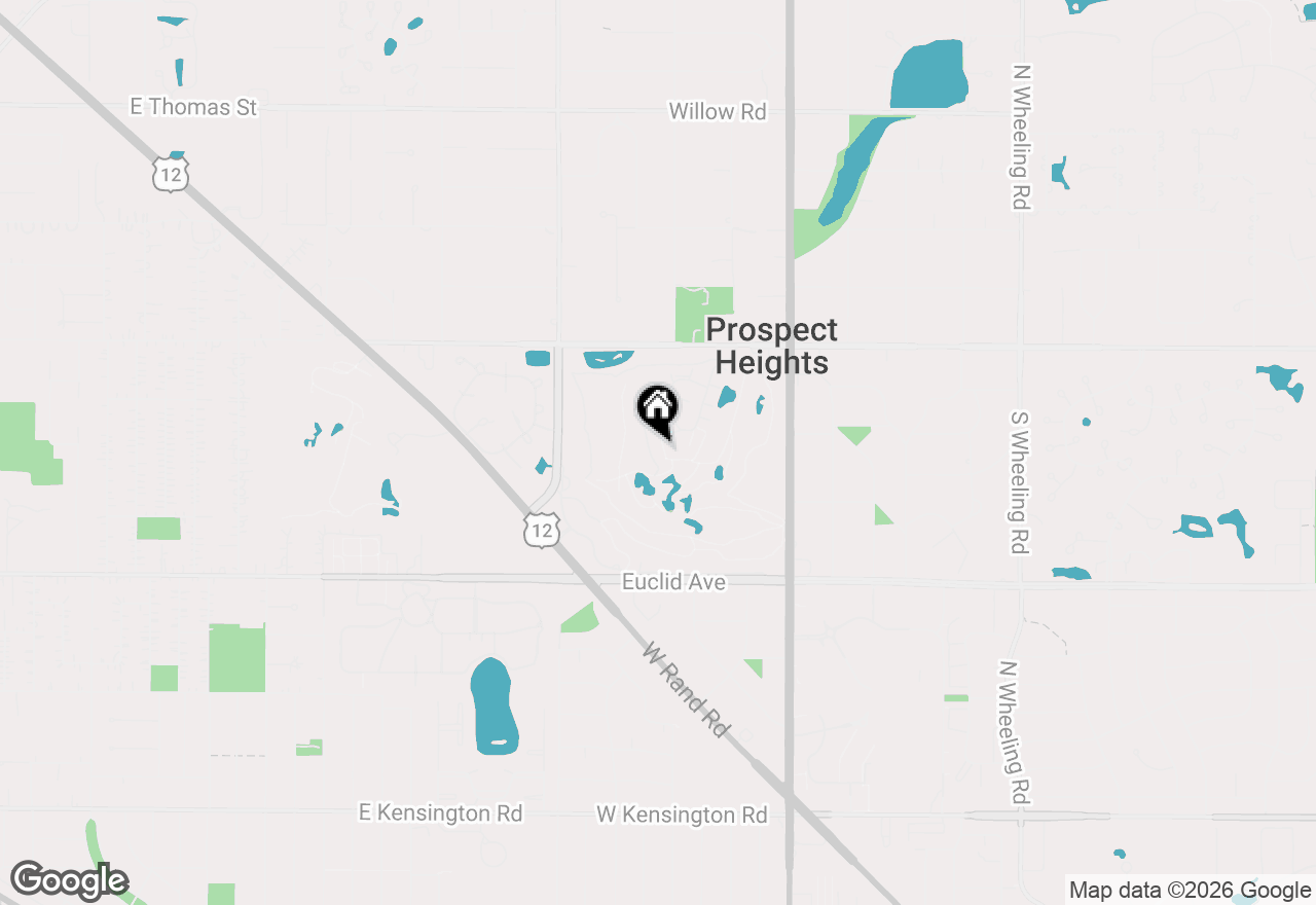 Map of 1414 N Bridgeport Drive, Mount Prospect, IL 60056