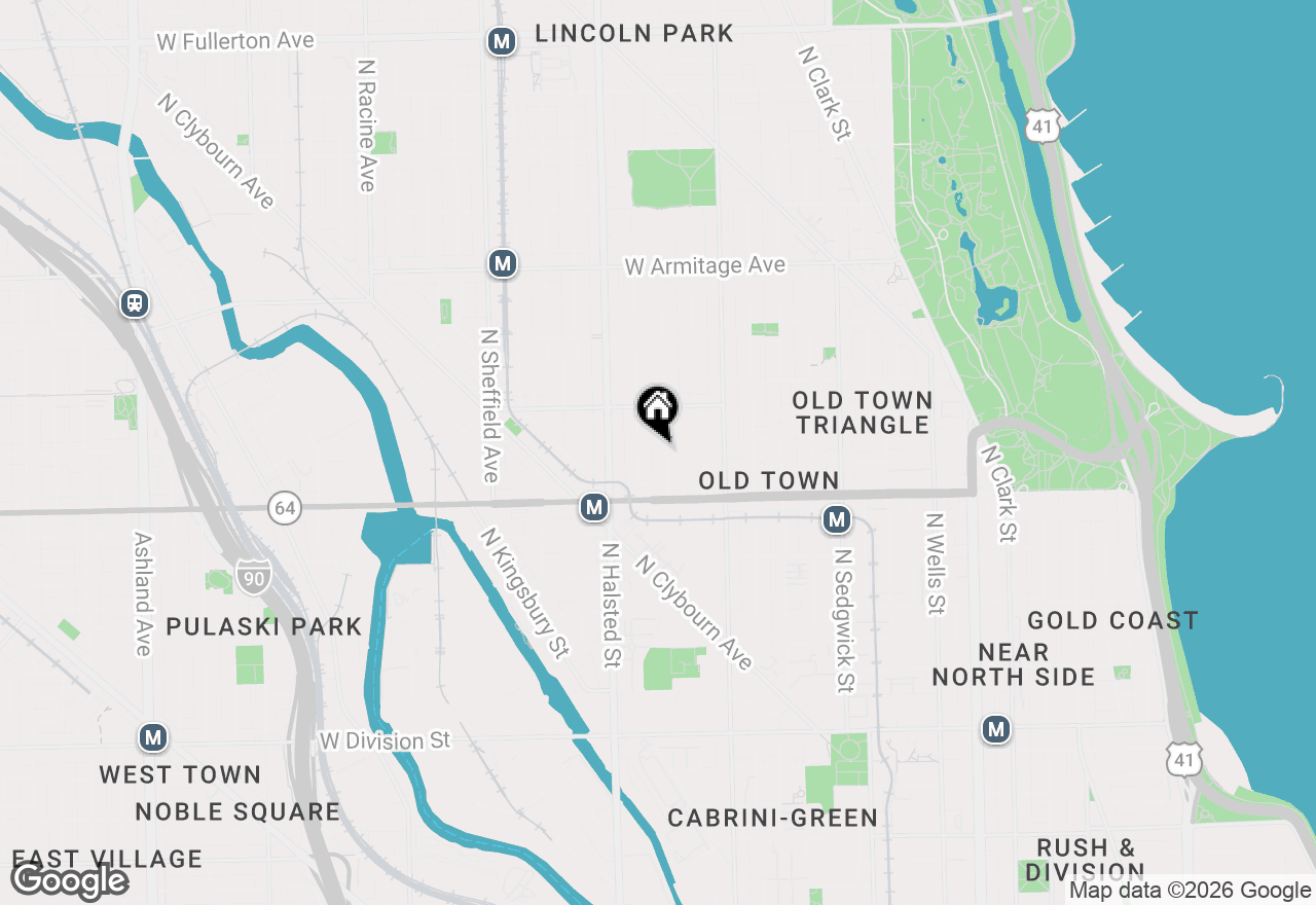 Map of 1650 N Orchard Street, Chicago, IL 60614