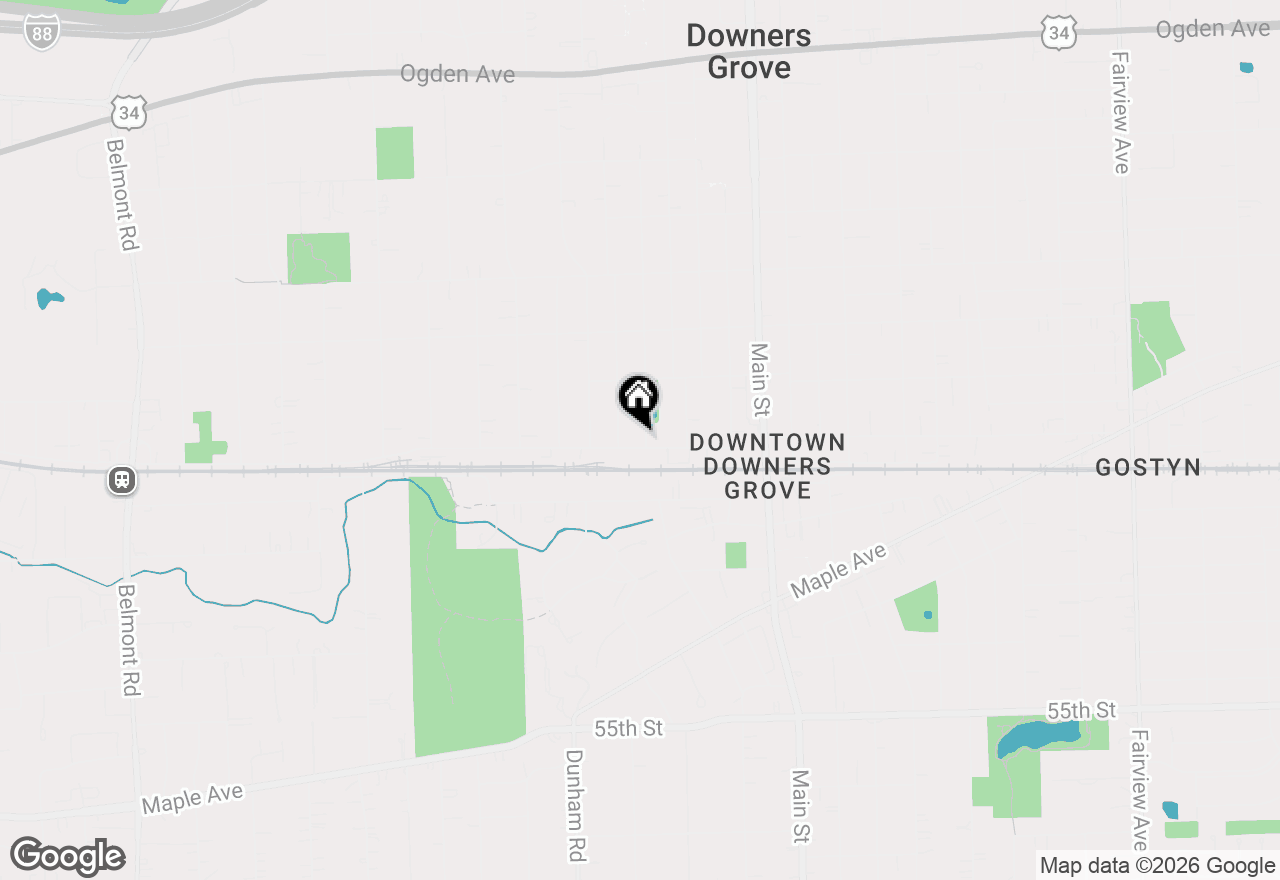 Map of 4952 Linscott Avenue, Downers Grove, IL 60515