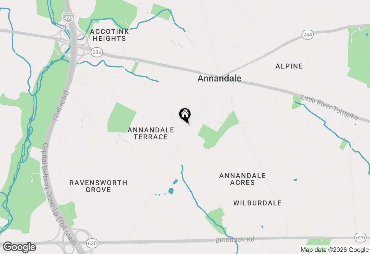 Map of 4562 Bogart Court, Annandale, VA 22003