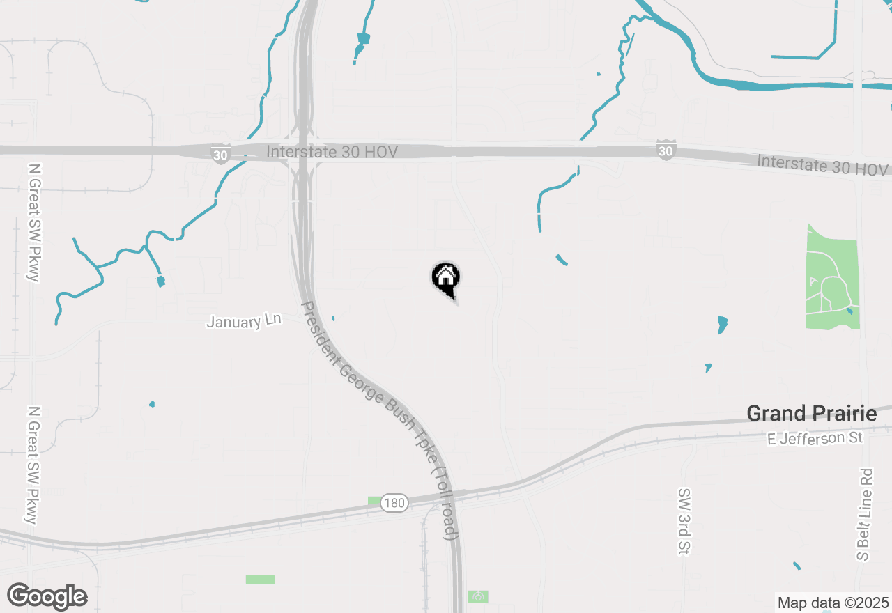 Map of 1202 Huddleston Drive, Grand Prairie, TX 75050