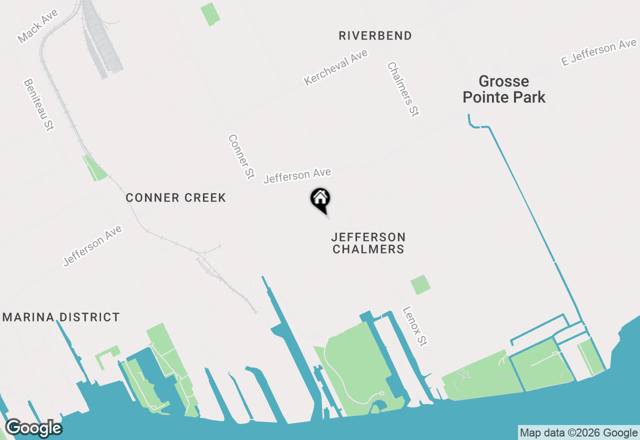 Map of 797 Continental Street, Detroit, MI 48215