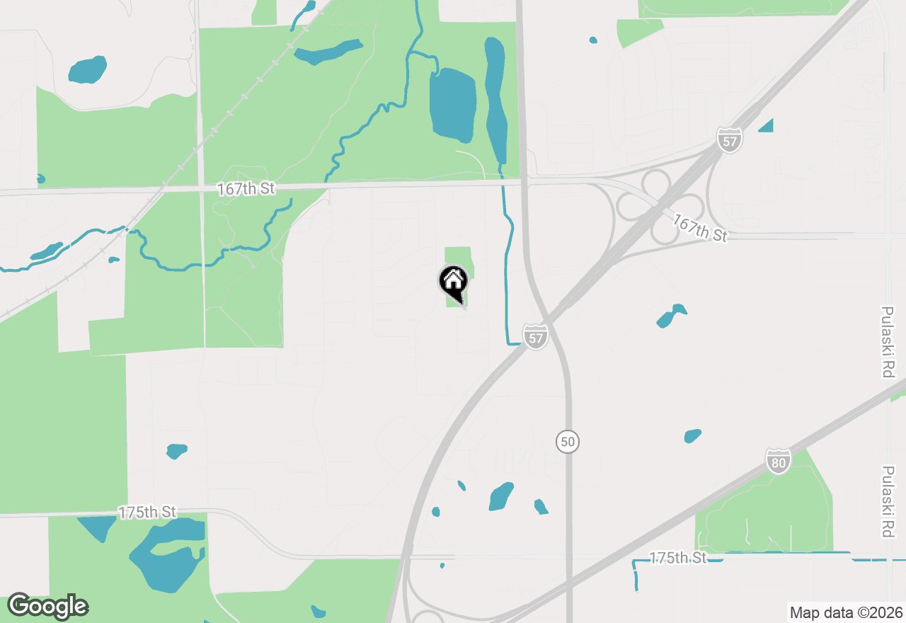 Map of 4932 Cypress Court, Oak Forest, IL 60452