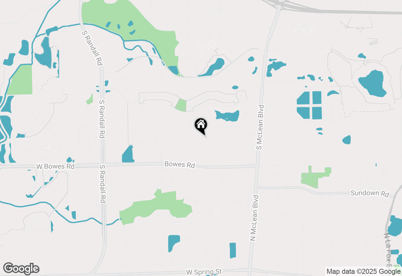 Map of 1811 Mission Hills Drive, Elgin, IL 60123