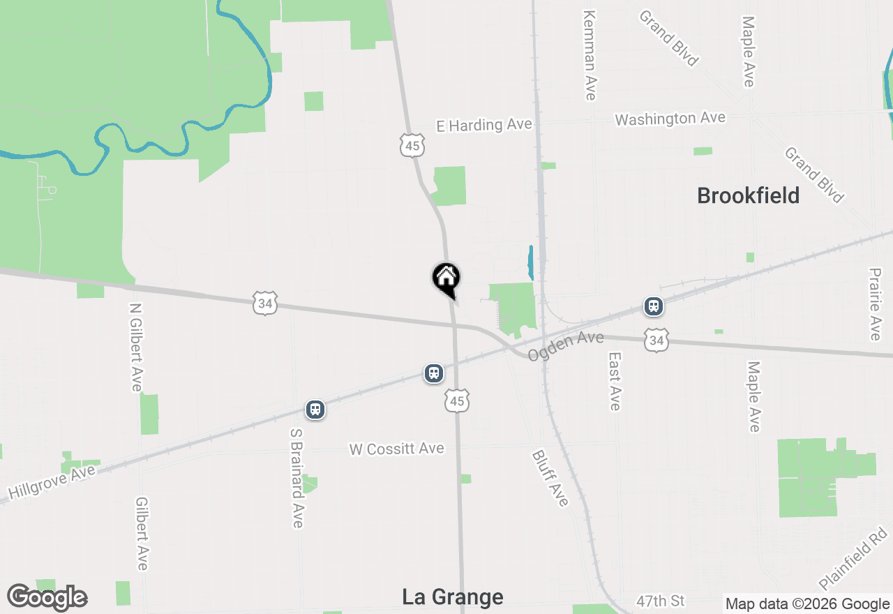 Map of 120 N La Grange Road, La Grange, IL 60525