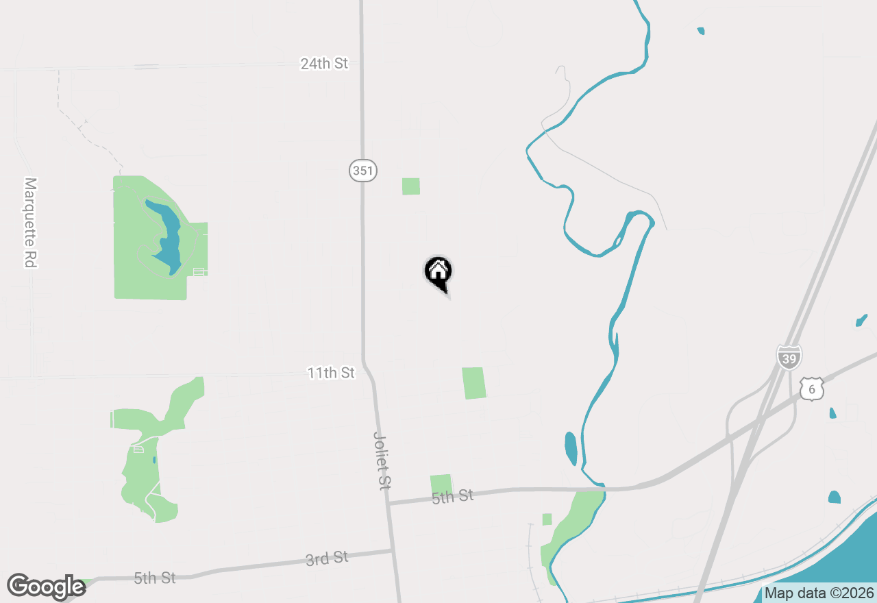 Map of 1352 Crosat Street, Lasalle, IL 61301