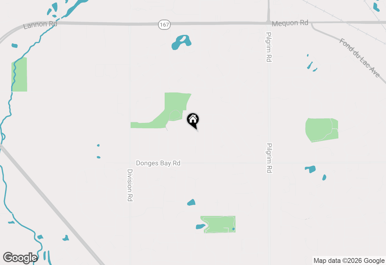 Map of W164N10555 Timberline Ct, Germantown, WI 53022