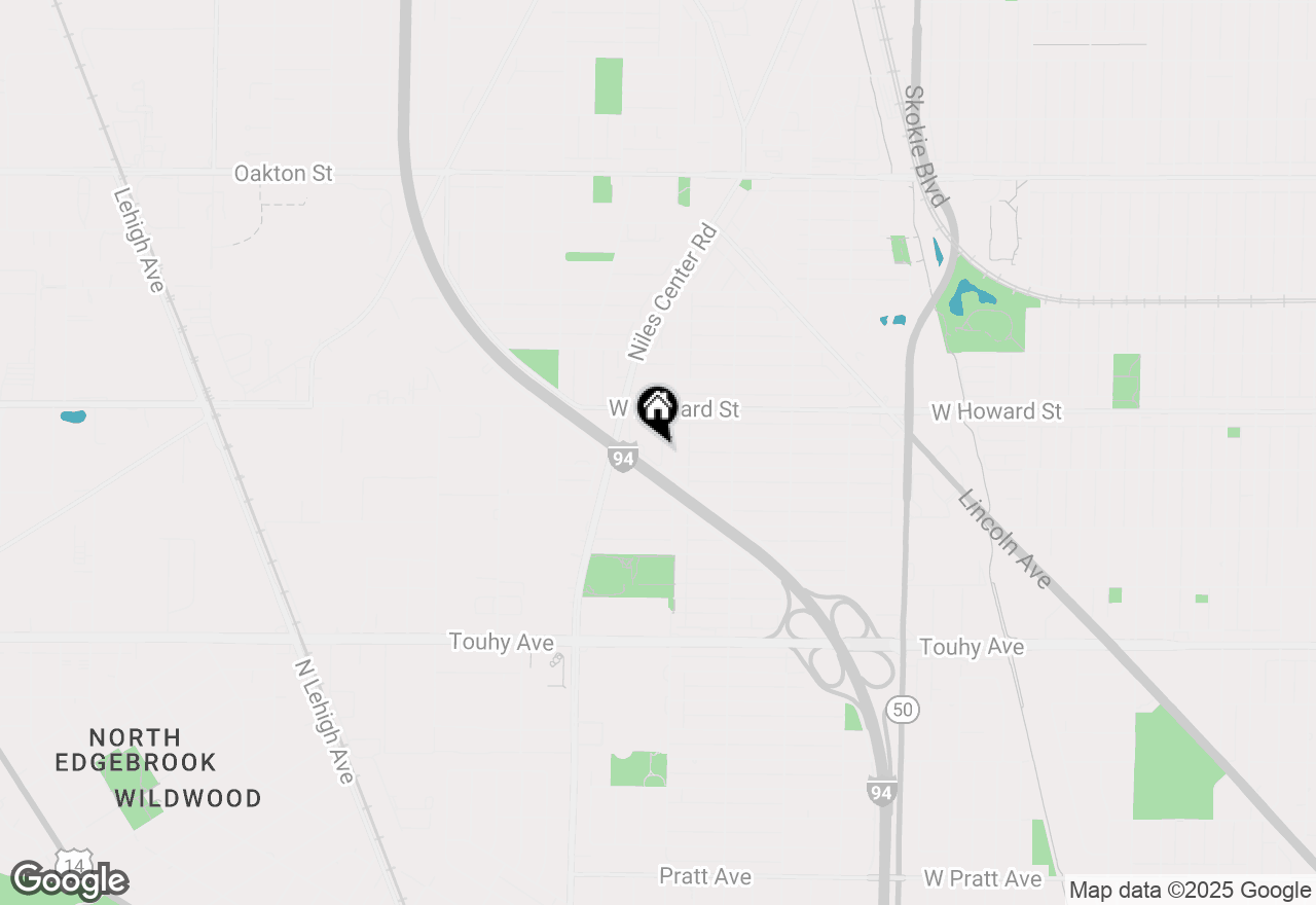 Map of 7507 Frontage Road, Skokie, IL 60077