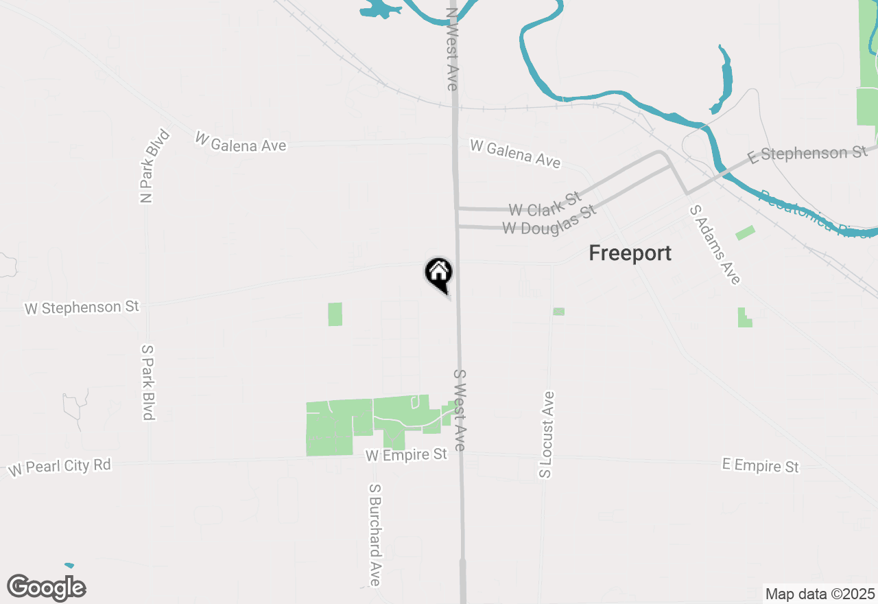 Map of 831 W Lincoln Boulevard, Freeport, IL 61032