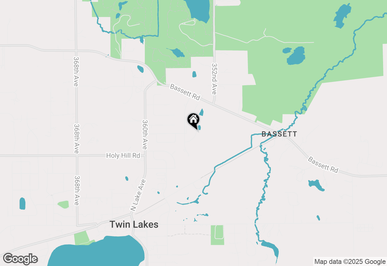 Map of 831 Meadow View Ln, Twin Lakes, WI 53181