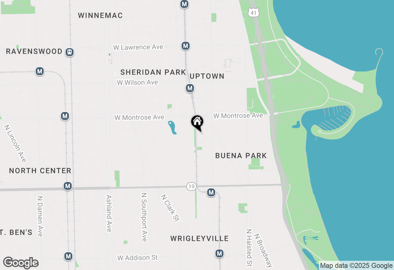 Map of 4240 N Kenmore Avenue #5S, Chicago, IL 60613