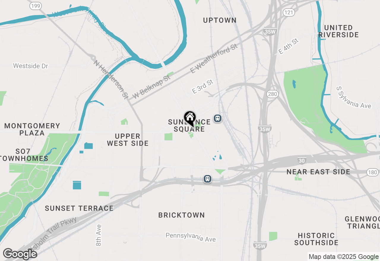 Map of 910 Houston Street #301, Fort Worth, TX 76102