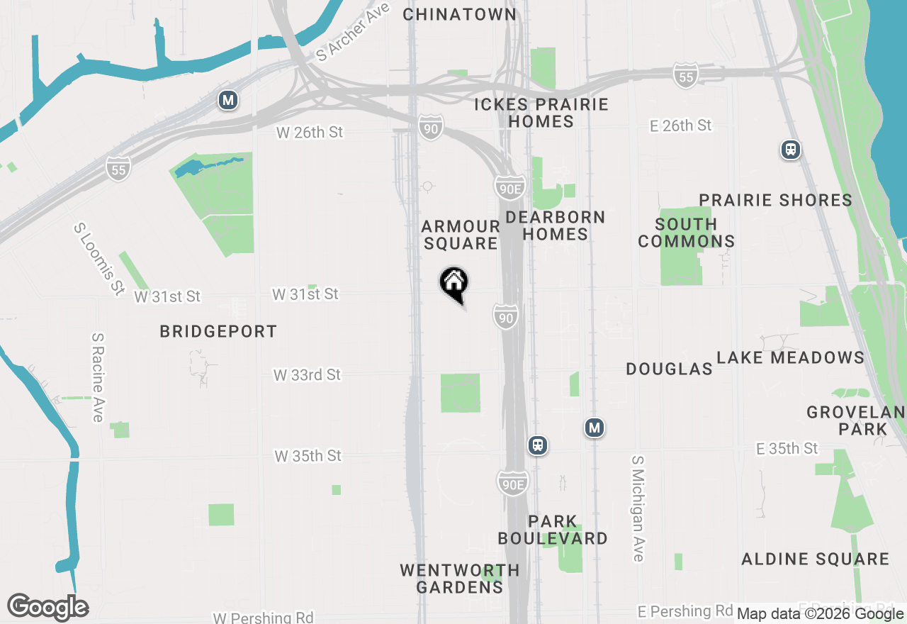 Map of 3130 S Princeton Avenue #3F, Chicago, IL 60616