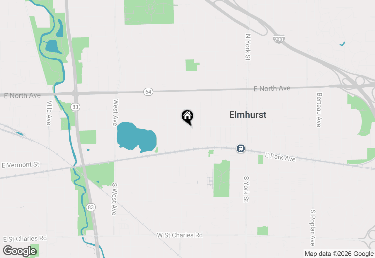 Map of 159 N Myrtle Avenue, Elmhurst, IL 60126