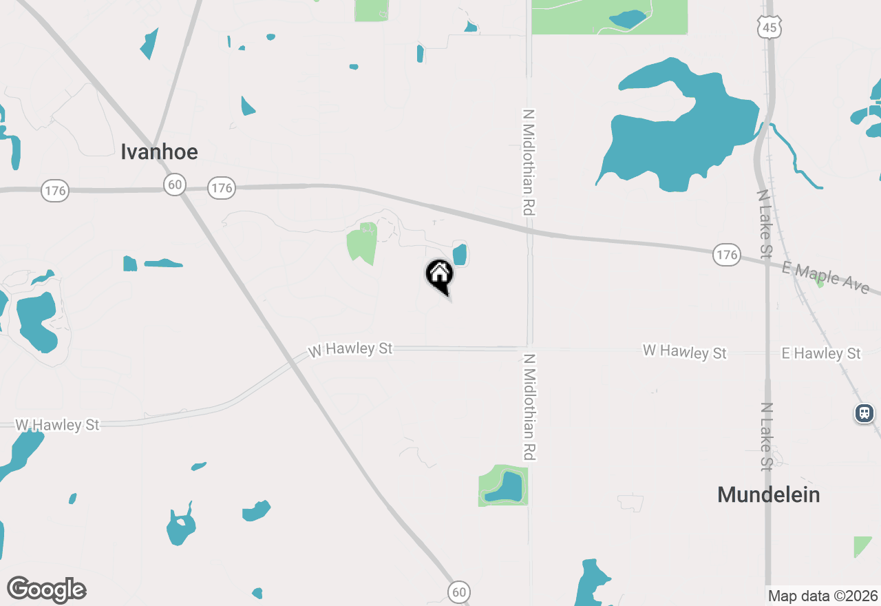 Map of 621 Woodhaven Drive, Mundelein, IL 60060