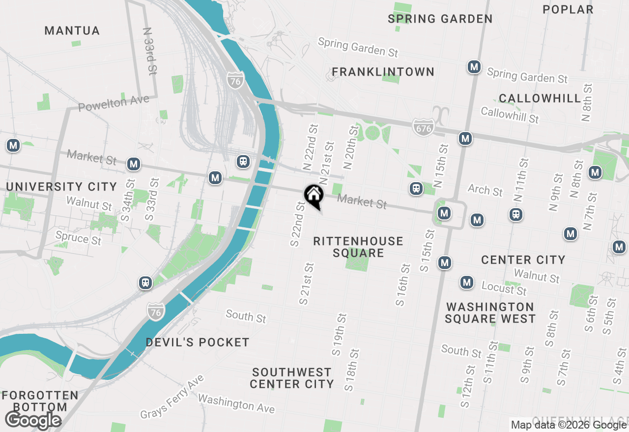 Map of 2101 Chestnut Street #618, Philadelphia, PA 19103