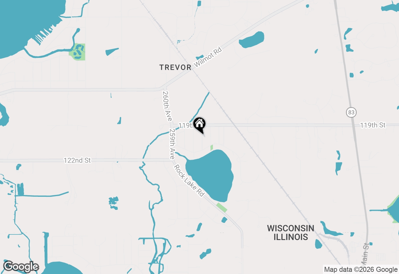 Map of 12018 255th Ave, Trevor, WI 53179