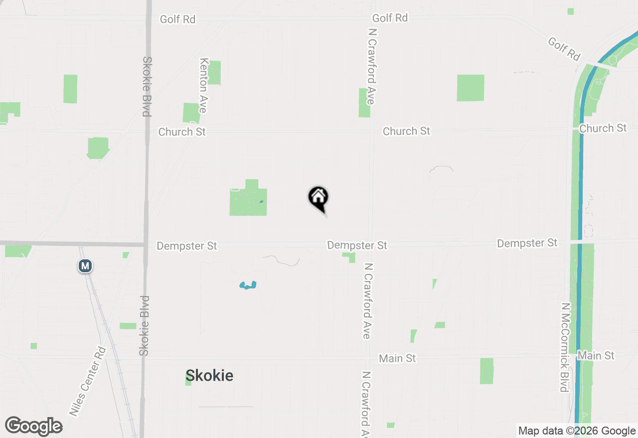 Map of (Address confidential), Skokie, Illinois 60076