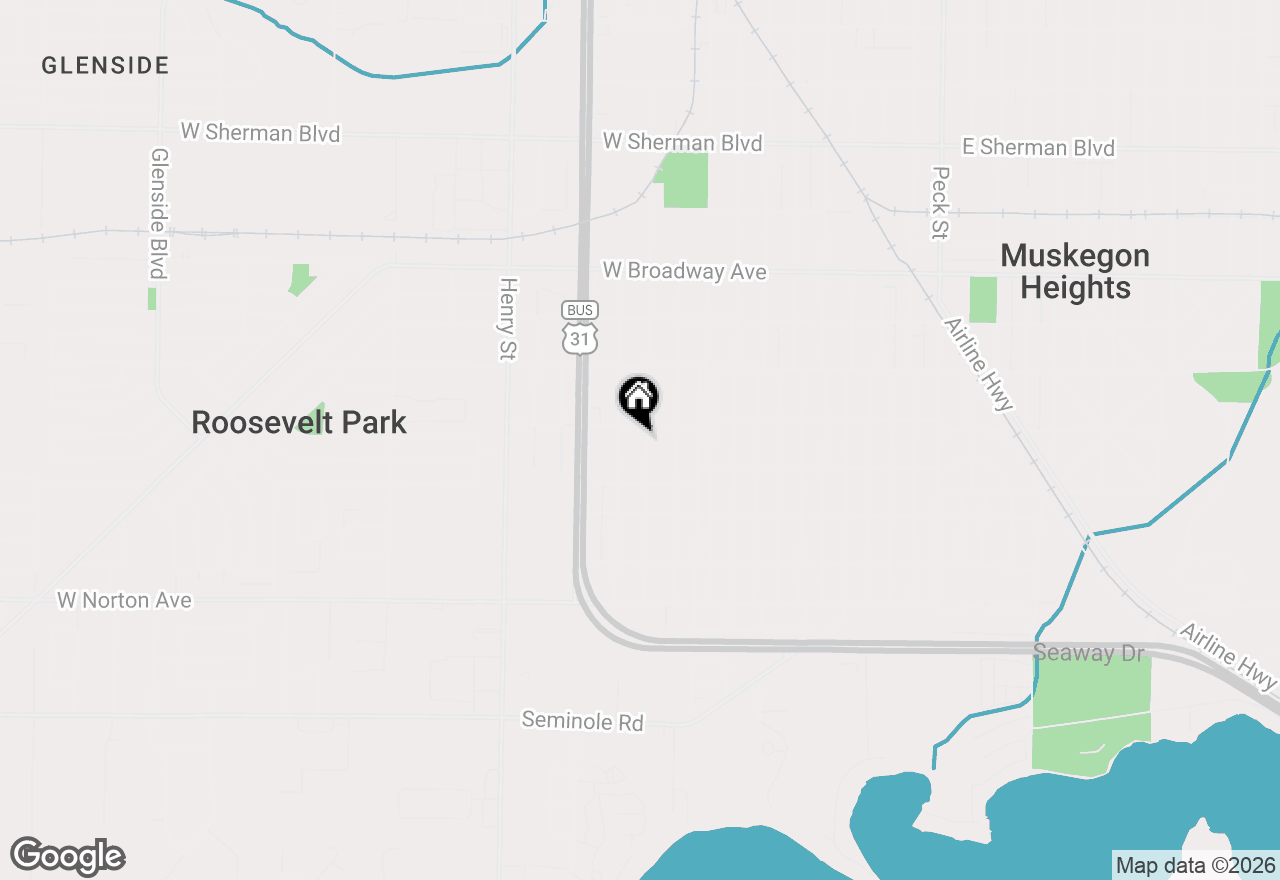 Map of 3109 Temple Street, Muskegon, MI 49444