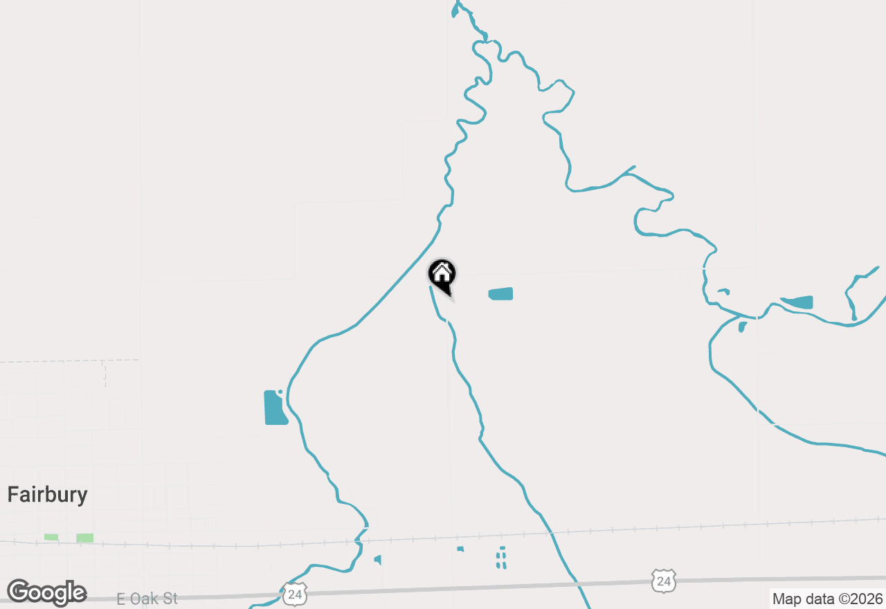 Map of 8909 N 2300 East Road, Fairbury, IL 61739