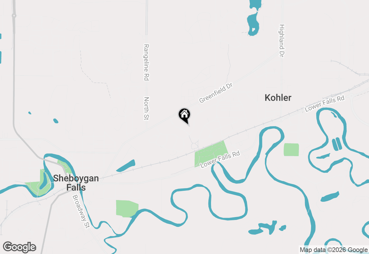 Map of 808 Linden Rd, Kohler, WI 53044