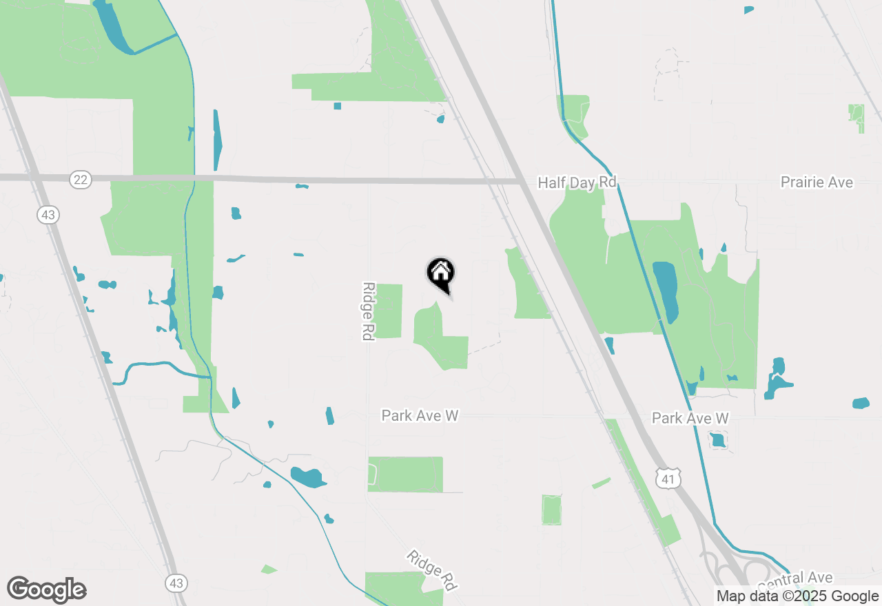 Map of 2291 Hybernia Drive, Highland Park, IL 60035