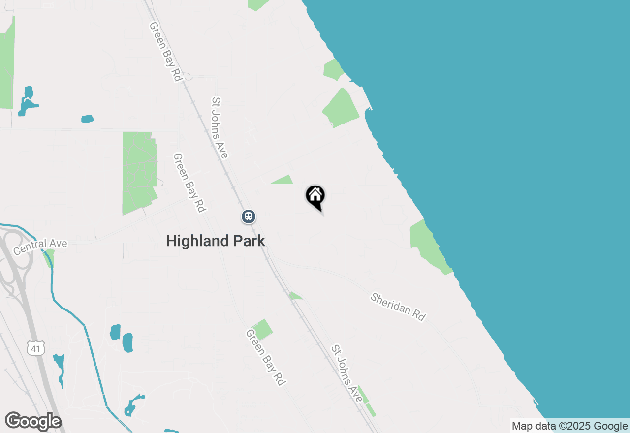 Map of 330 Hazel Avenue, Highland Park, IL 60035