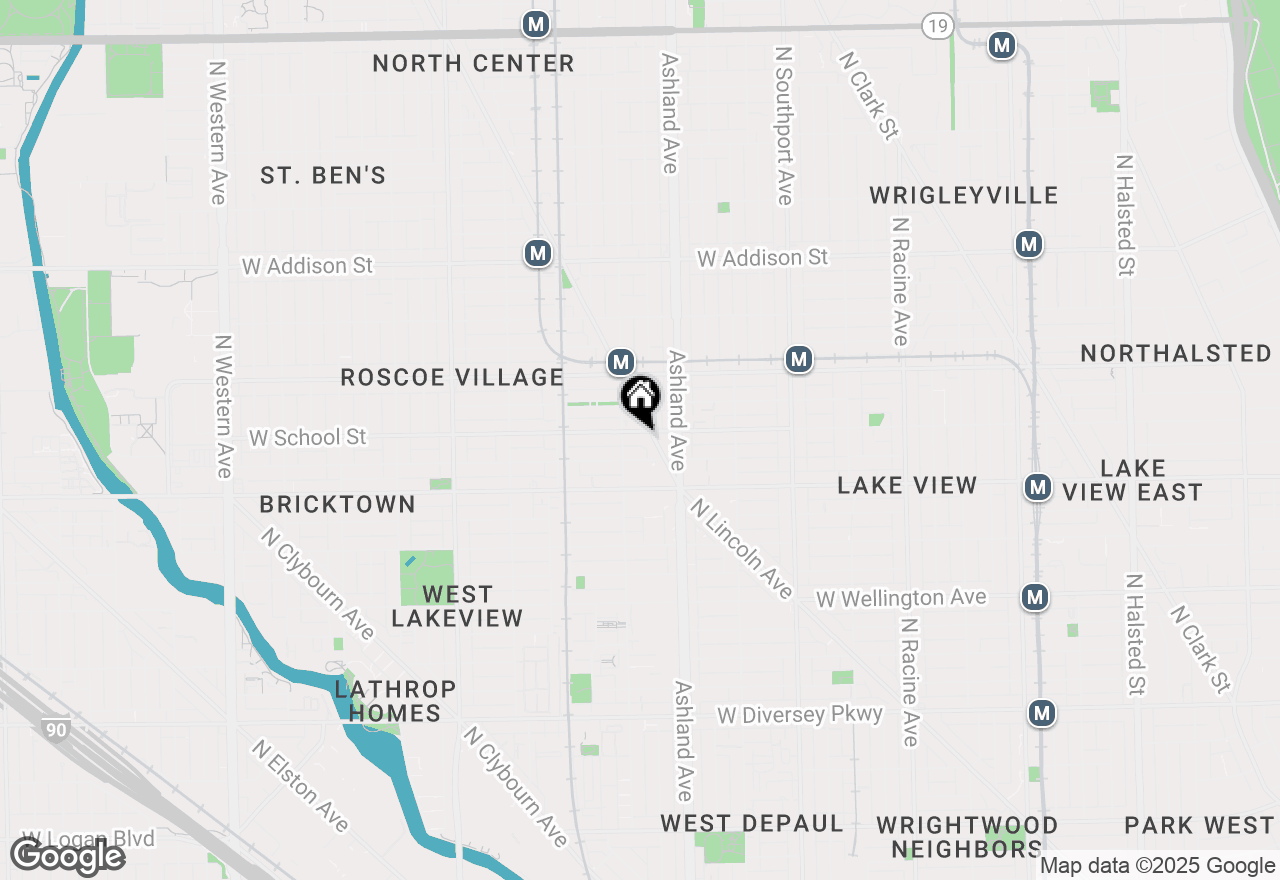Map of 1645 W School Street #212, Chicago, IL 60657