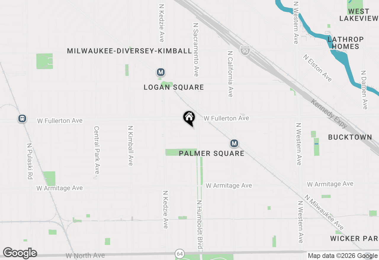 Map of 3030 W Belden Avenue, Chicago, IL 60647