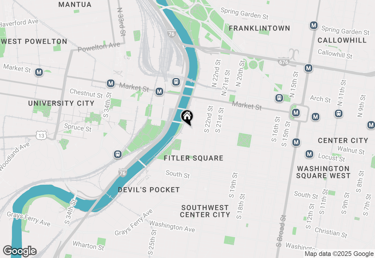 Map of 212 S 24th Street #2427B, Philadelphia, PA 19103