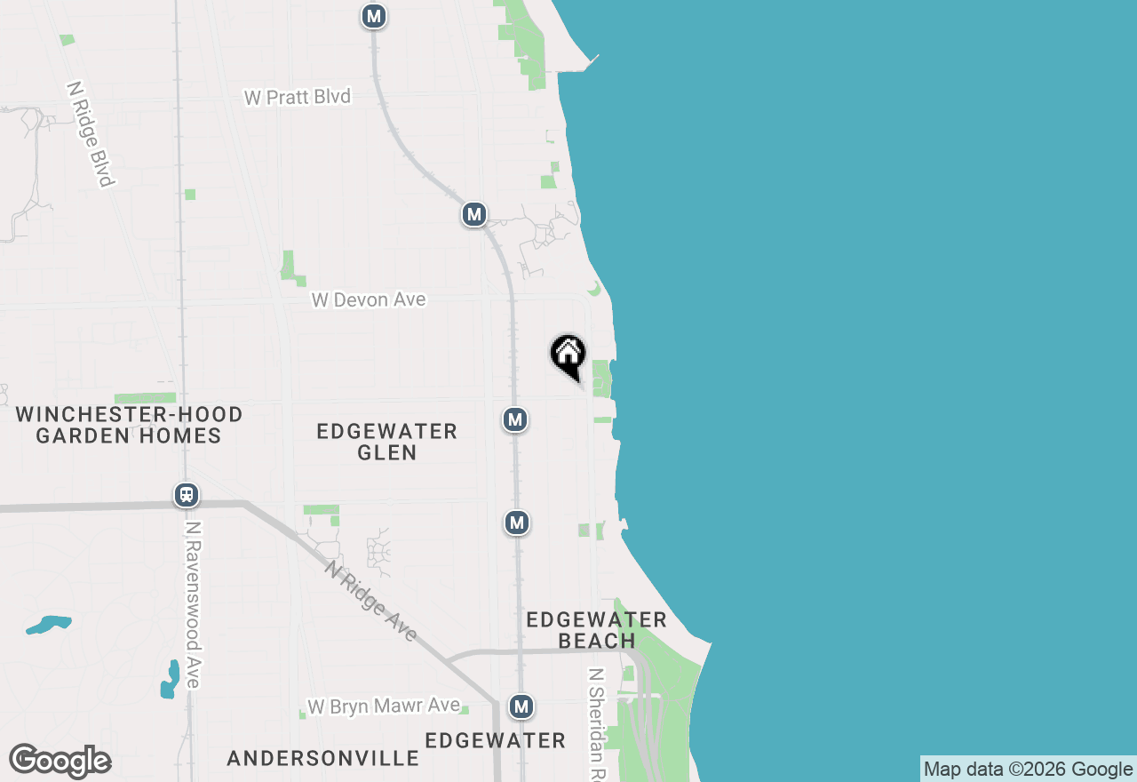 Map of 6201 N Kenmore Avenue #410, Chicago, IL 60660