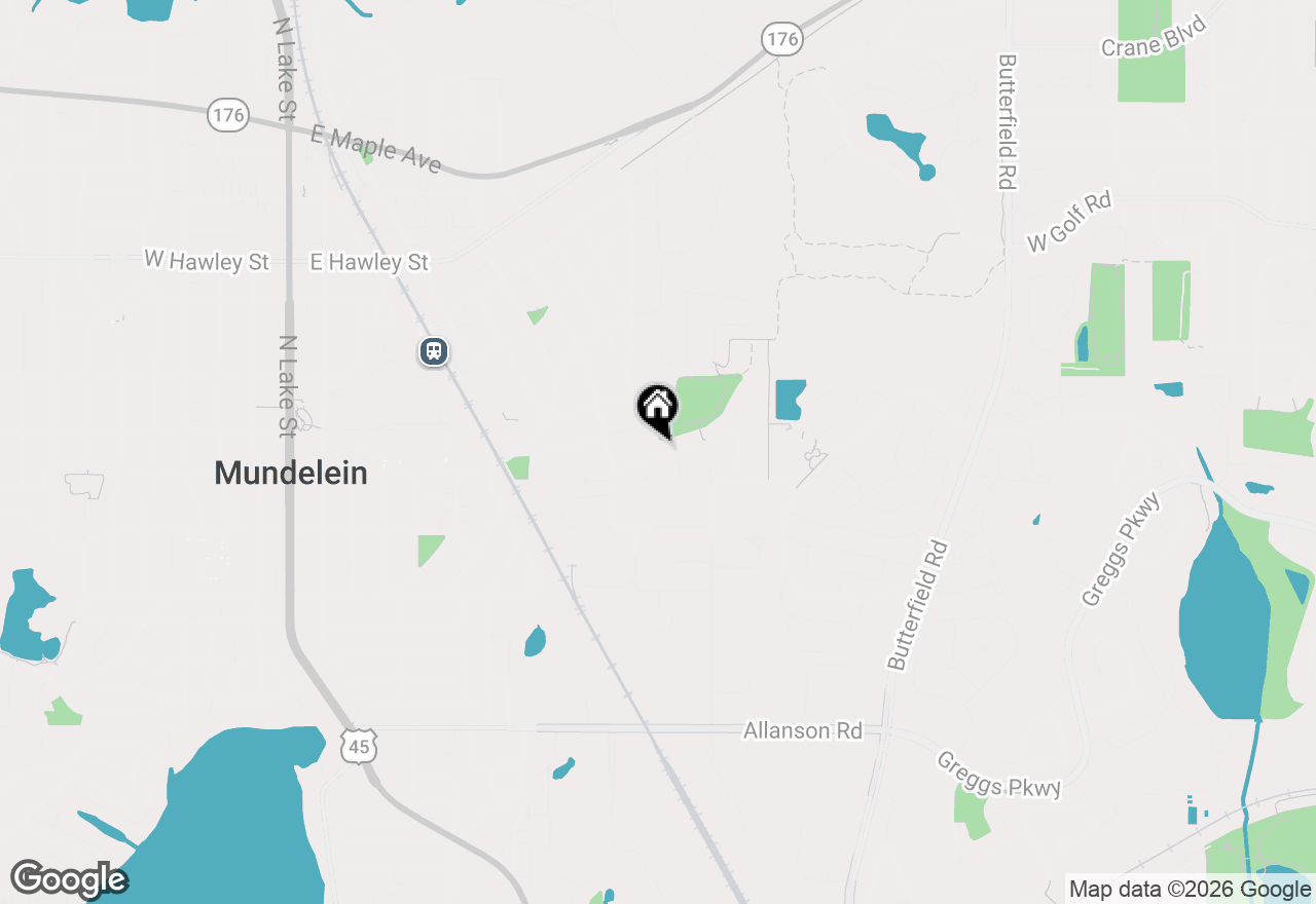 Map of 908 French Drive, Mundelein, IL 60060