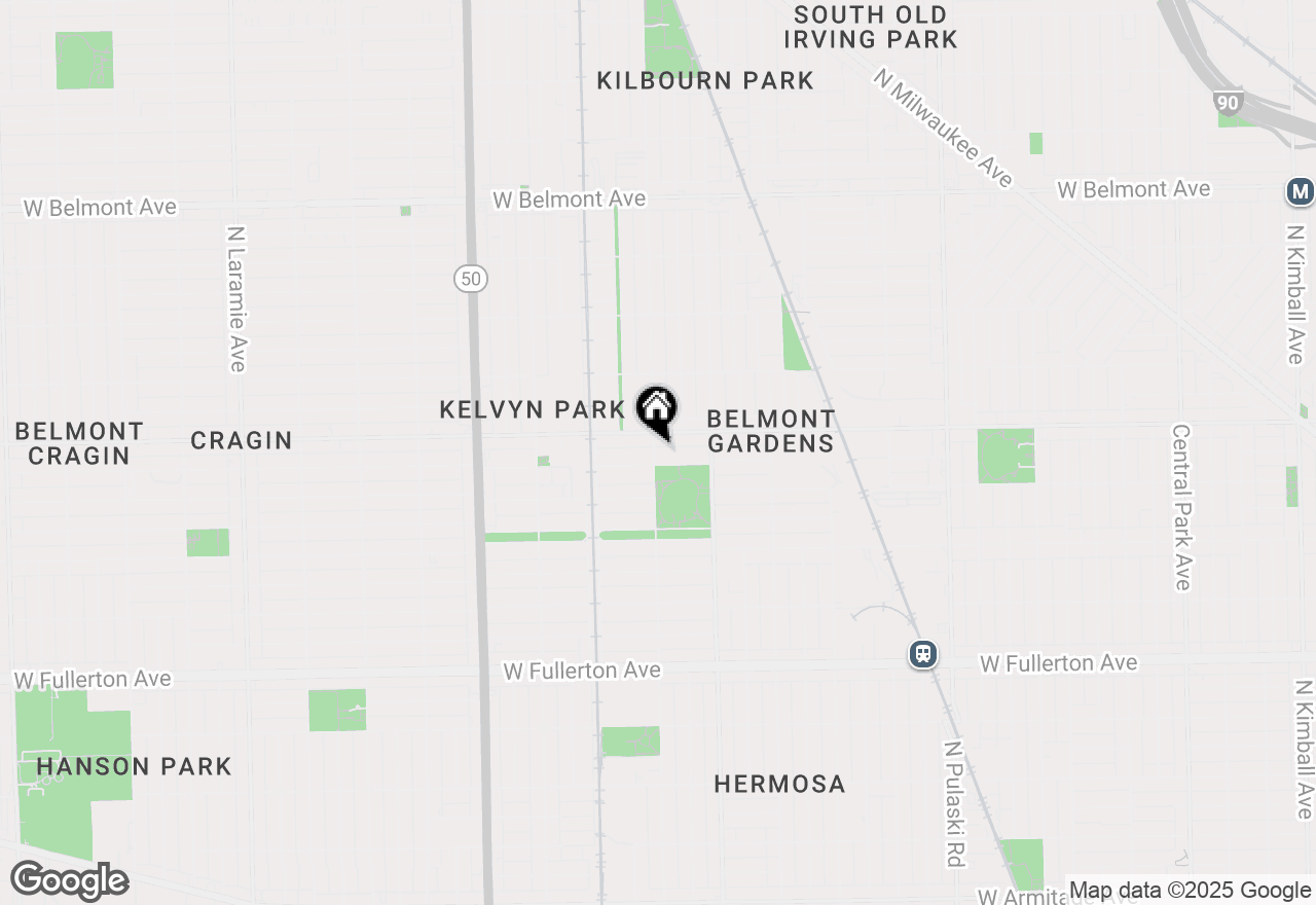 Map of 2749 N Kilbourn Avenue #3, Chicago, IL 60639