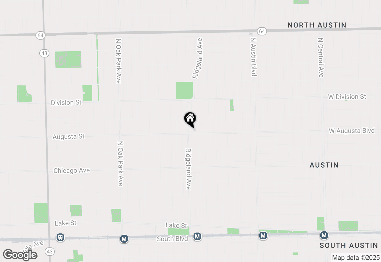 Map of 704 N Ridgeland Avenue, Oak Park, IL 60302