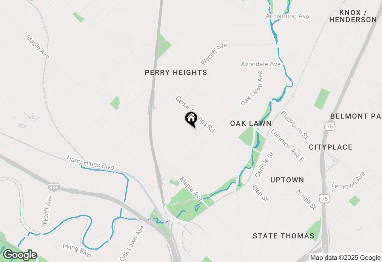 Map of 2825 Reagan Street #B, Dallas, TX 75219