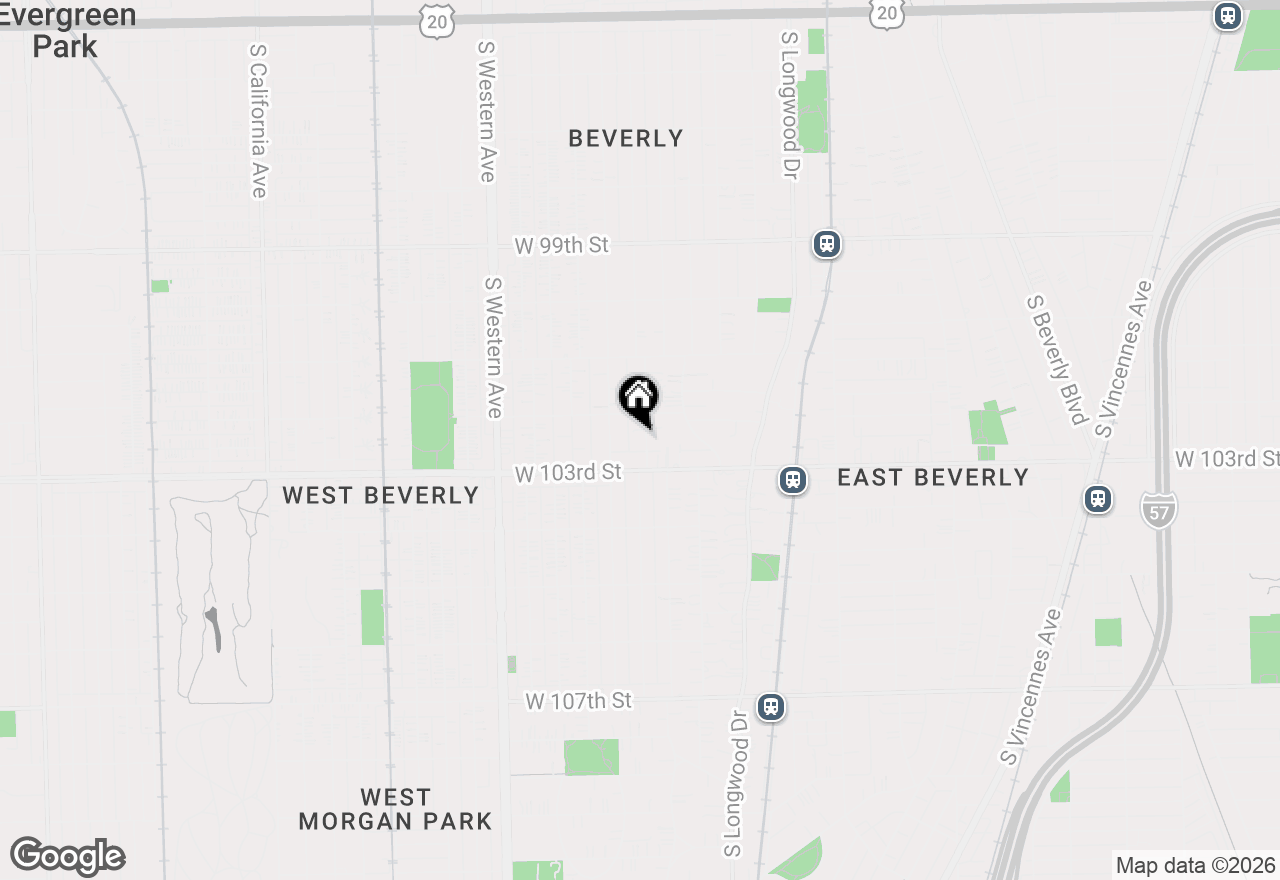 Map of 10226 S Hoyne Avenue, Chicago, IL 60643