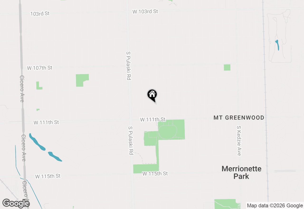 Map of 3818 W 110th Street, Chicago, IL 60655