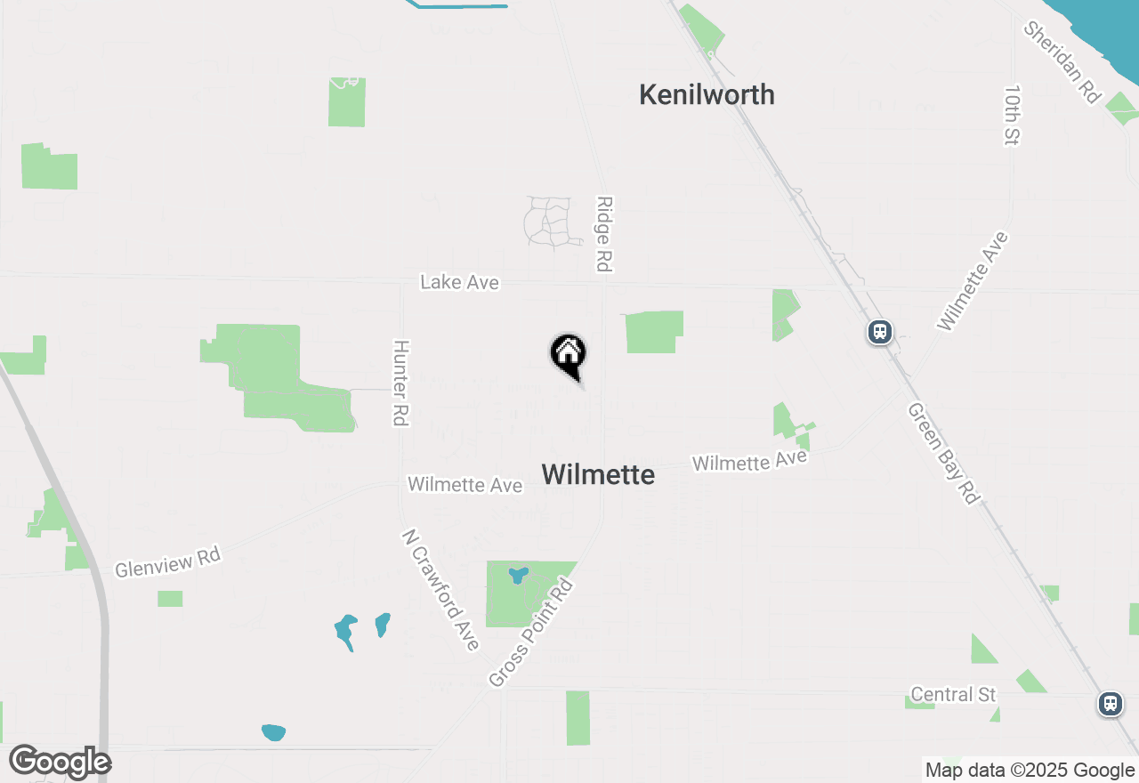 Map of (Address confidential), Wilmette, Illinois 60091