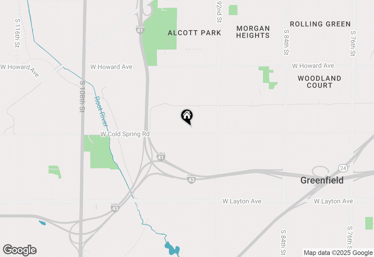 Map of 4256 S 96th St, Greenfield, WI 53228