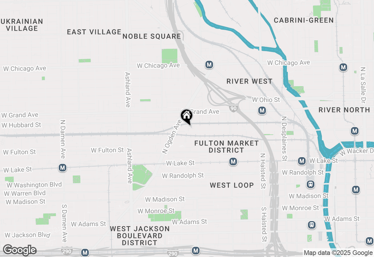 Map of 407 N Elizabeth Street #301, Chicago, IL 60642