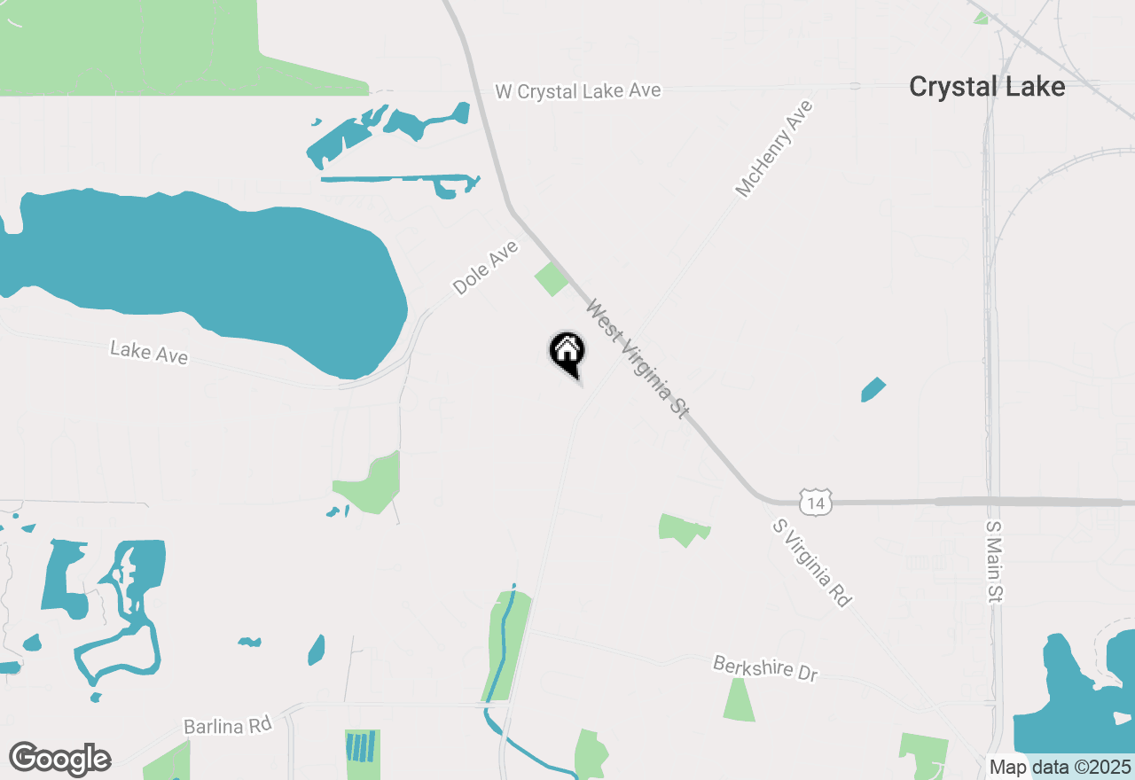 Map of 421 Lake Avenue, Crystal Lake, IL 60014