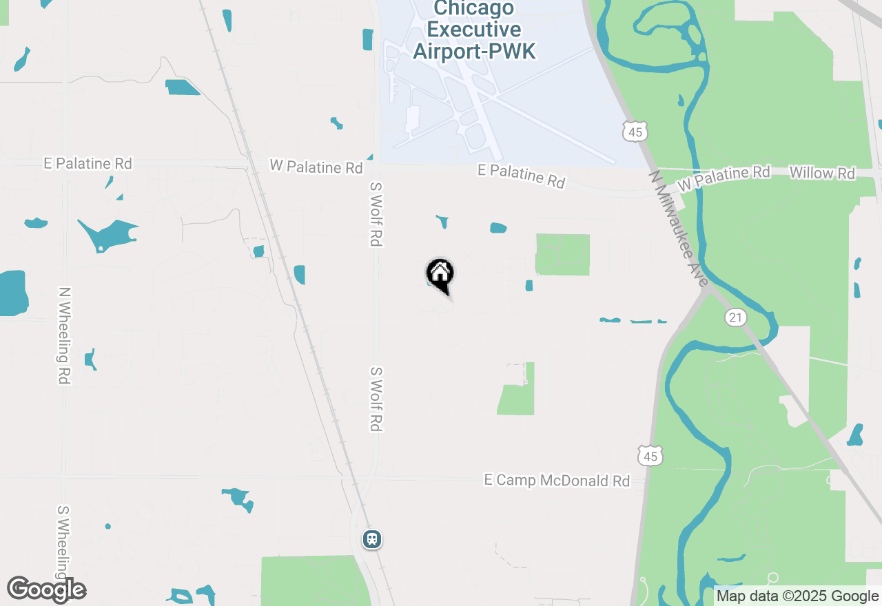 Map of 16 E Old Willow Road #431S, Prospect Heights, IL 60070