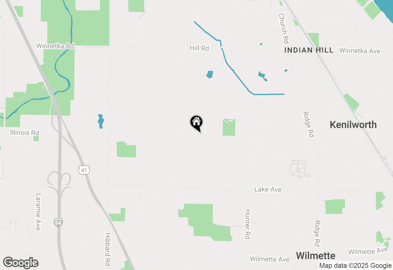 Map of 1201 Middlebury Lane, Wilmette, IL 60091