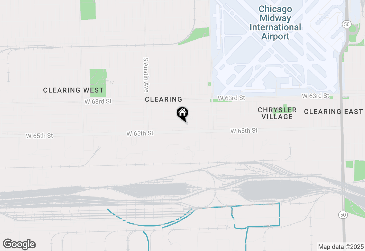 Map of 5753 W 64th Place, Chicago, IL 60638